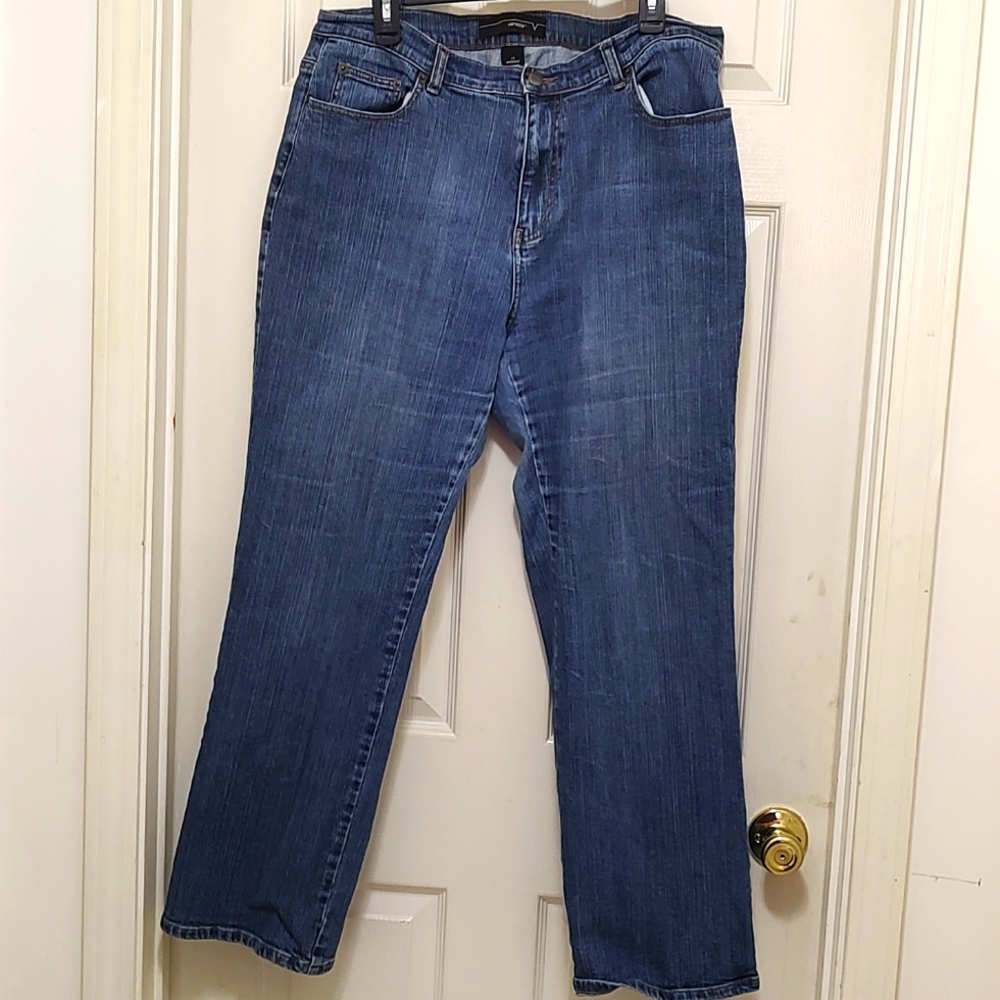 Venezia Stretch Bootcut Women's Plus Blue Jeans, Size 20 Average